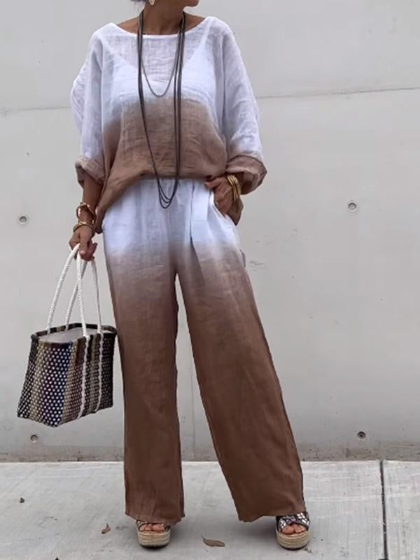 Cotton and Linen Women's Clothing Set - Berryl