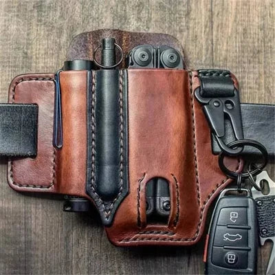 Cowhide Owl Buckle Tactical Multifunction Belt Cover