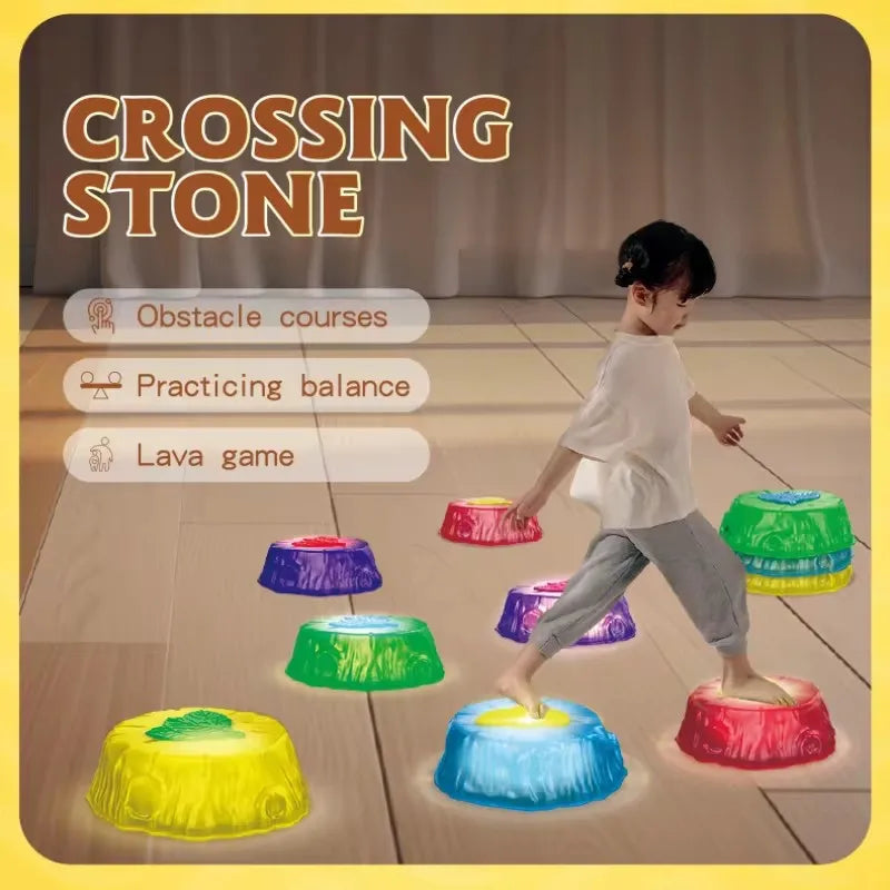 Crossing Stones - Jumping &amp; Balancing - Luminous Balance Stones