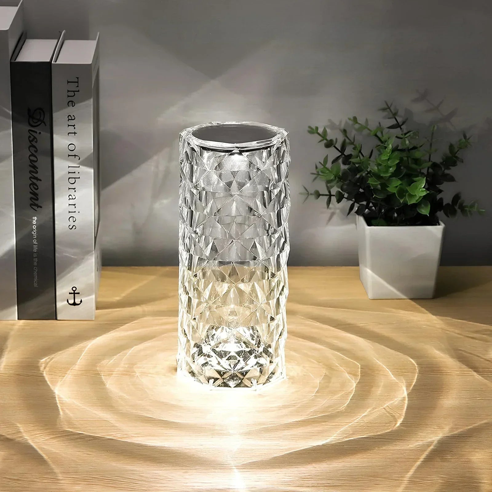 Crystal Table Lamp with Touch Control - Aurora