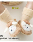 CuddleSteps – Baby Cartoon Plush Toddler Cotton Shoes