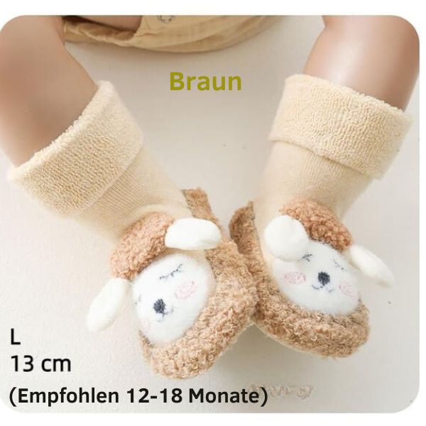 CuddleSteps – Baby Cartoon Plush Toddler Cotton Shoes