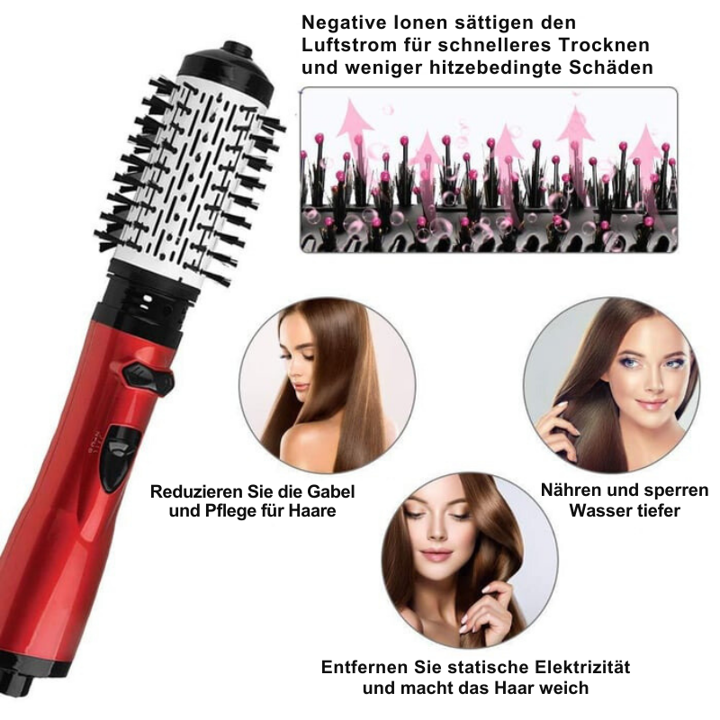 CurlFlow – 2-in-1 Hot Air Styler and Rotating Hair Dryer
