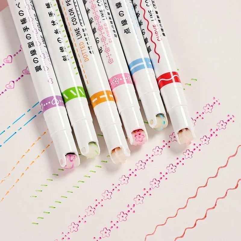 Curved Text Highlighter Pen