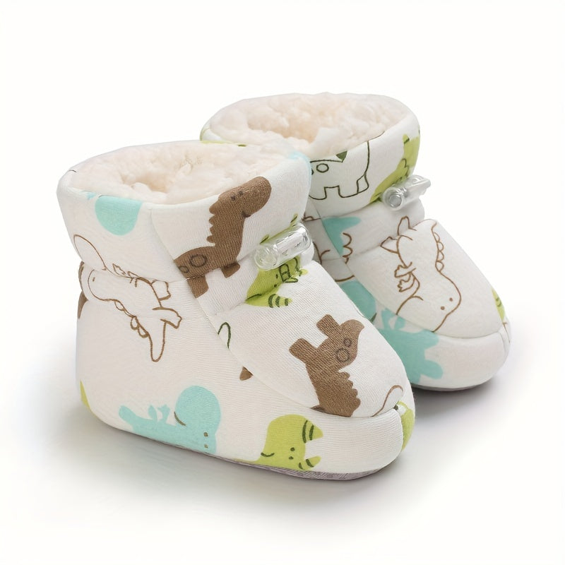 Cute Comfortable Slip-On Fleece Booties for Baby Boys and Girls - Happie