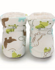 Cute Comfortable Slip-On Fleece Booties for Baby Boys and Girls - Happie
