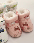 Cute Comfortable Slip-On Fleece Booties for Baby Boys and Girls - Happie
