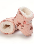 Cute Comfortable Slip-On Fleece Booties for Baby Boys and Girls - Happie