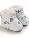 Cute Comfortable Slip-On Fleece Booties for Baby Boys and Girls - Happie