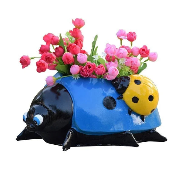 Cute Ladybird Flower Pot