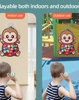 Cute Monkey Dartboard Set | Creative Cartoon Animal Target Game | Educational Parent-Child Interactive Toy with Sticky Balls & Shafts