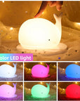 Cute Whale Night Light with Colour Changing - GlowWhale