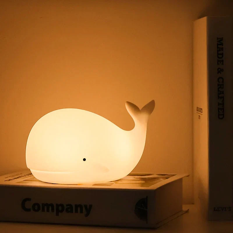 Cute Whale Night Light with Colour Changing - GlowWhale