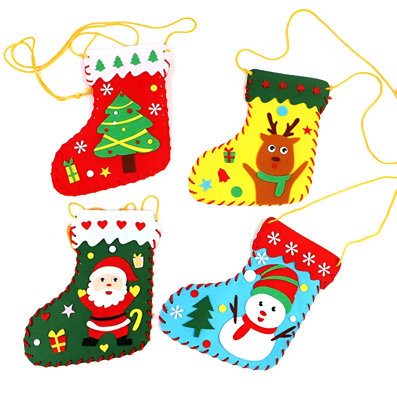 DIY Christmas Stockings (4-Pack) | Create Your Festive Cheer