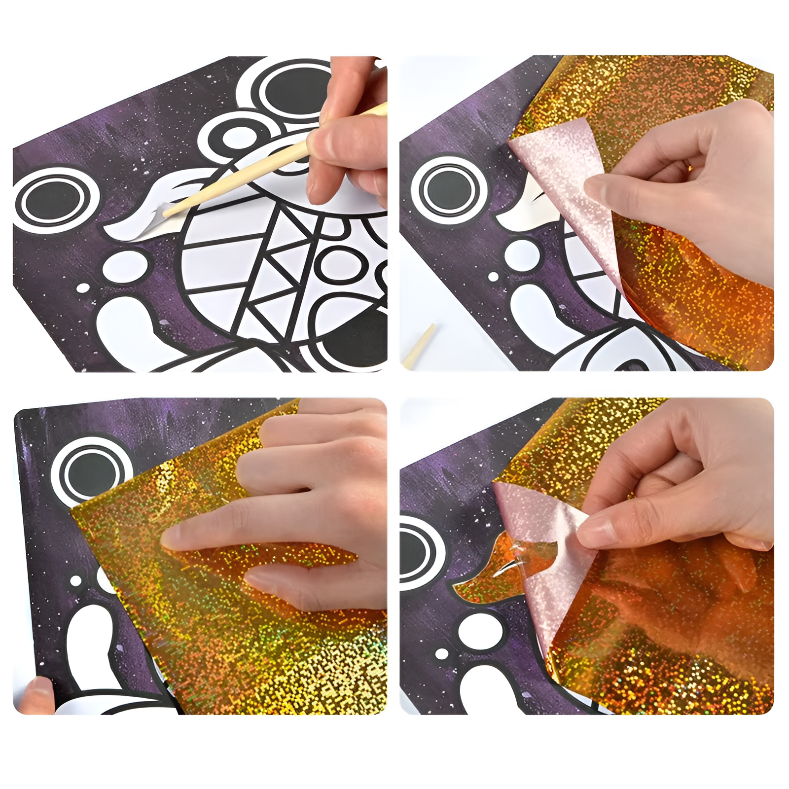 DIY Colourful Foil Tracing Art Kit