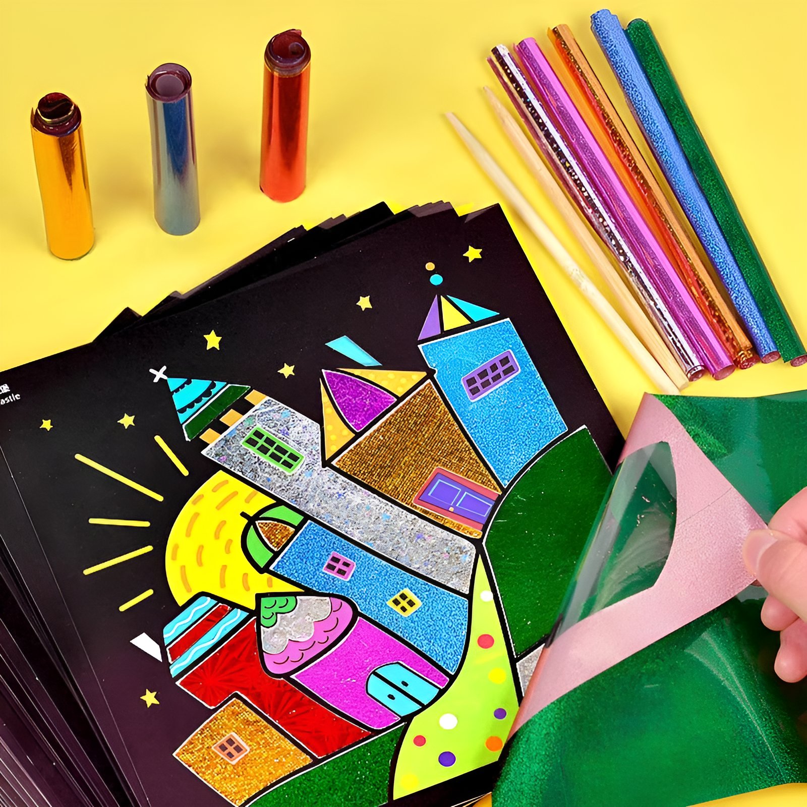 DIY Colourful Foil Tracing Art Kit