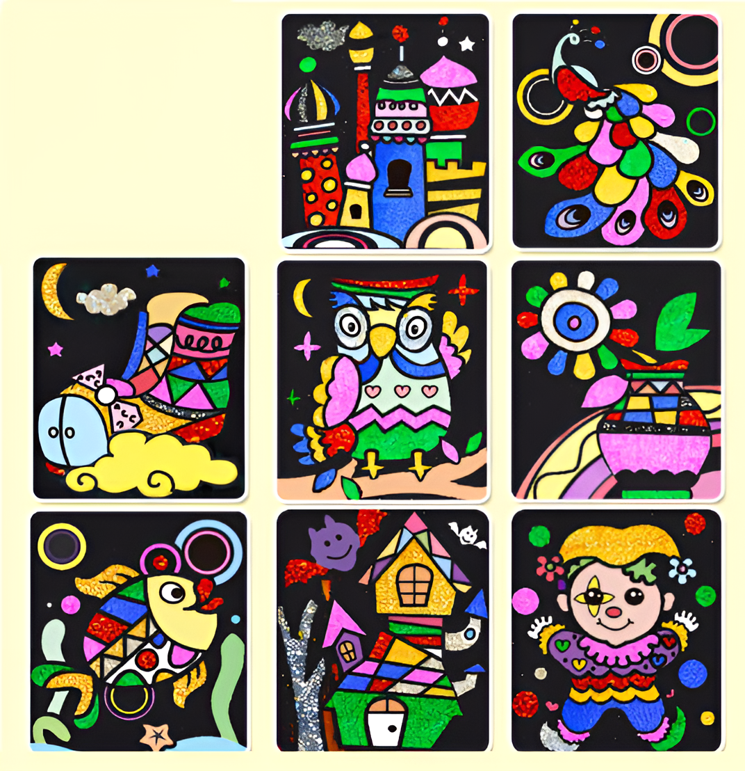 DIY Colourful Foil Tracing Art Kit