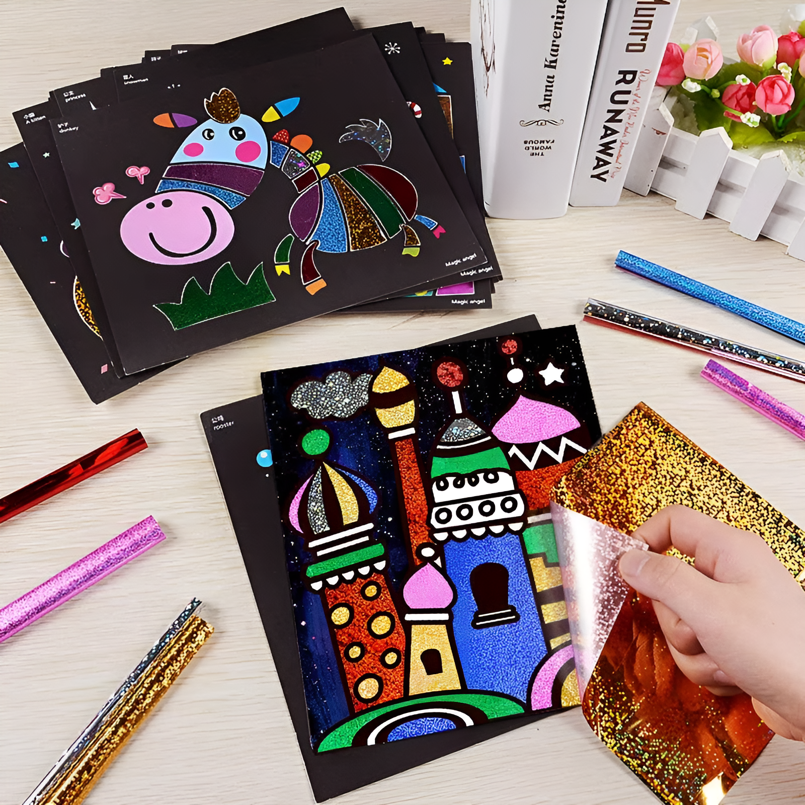 DIY Colourful Foil Tracing Art Kit
