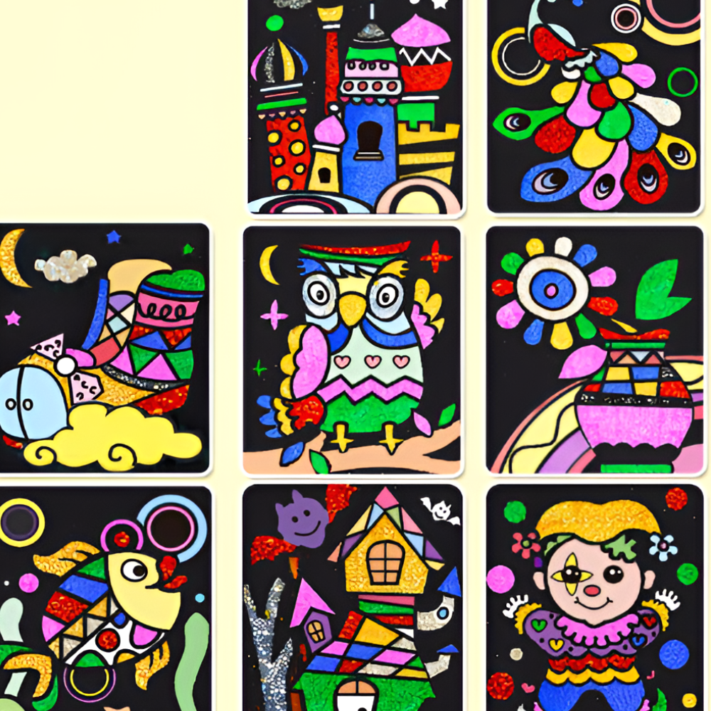 DIY - Colourful Foil Tracing Art Kit for Children