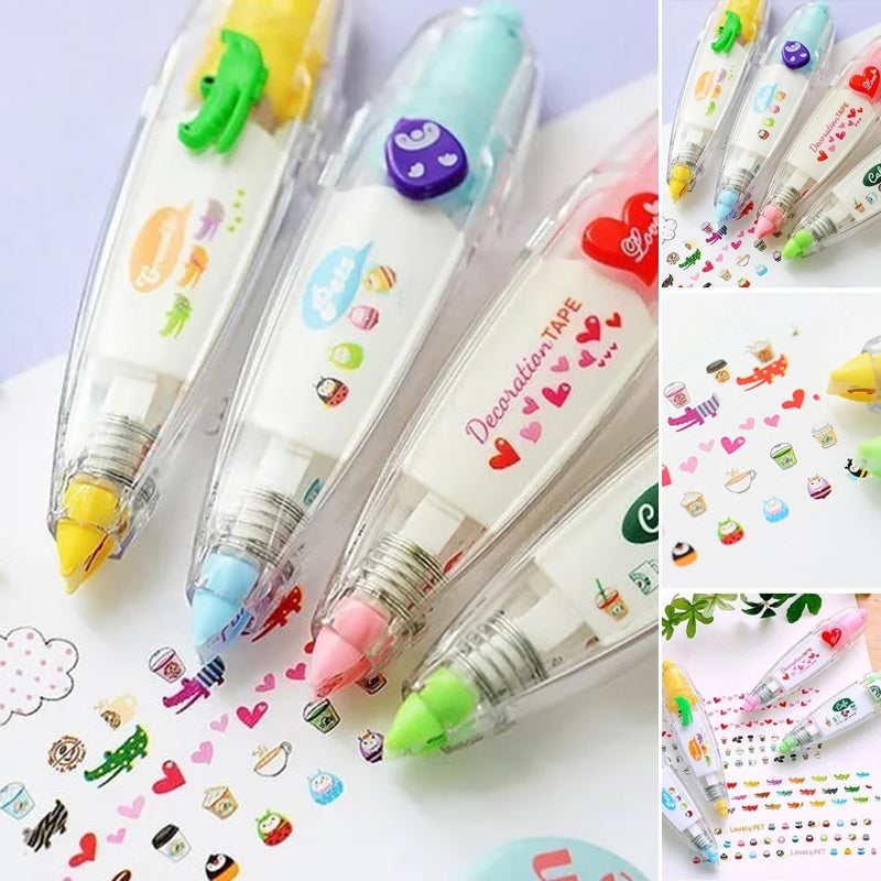 DIY Cute Animal Press Type Decorative Pen