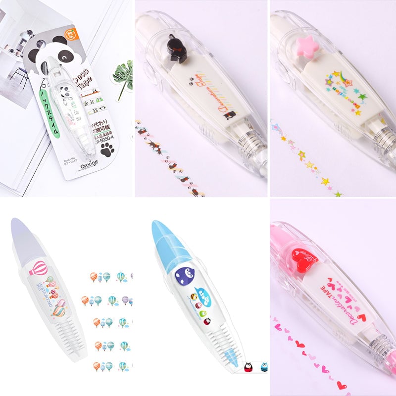 DIY Cute Animal Press Type Decorative Pen