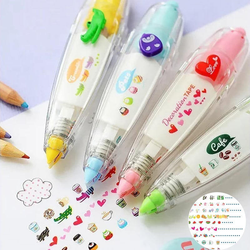DIY Cute Animal Press Type Decorative Pen