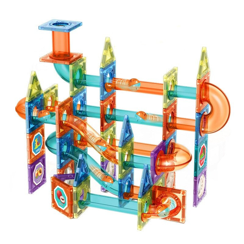 DIY Magnetic Marble Track - Technical fun - Magnetic marble wheel