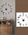 DIY Modern No-Drill Wall Clock
