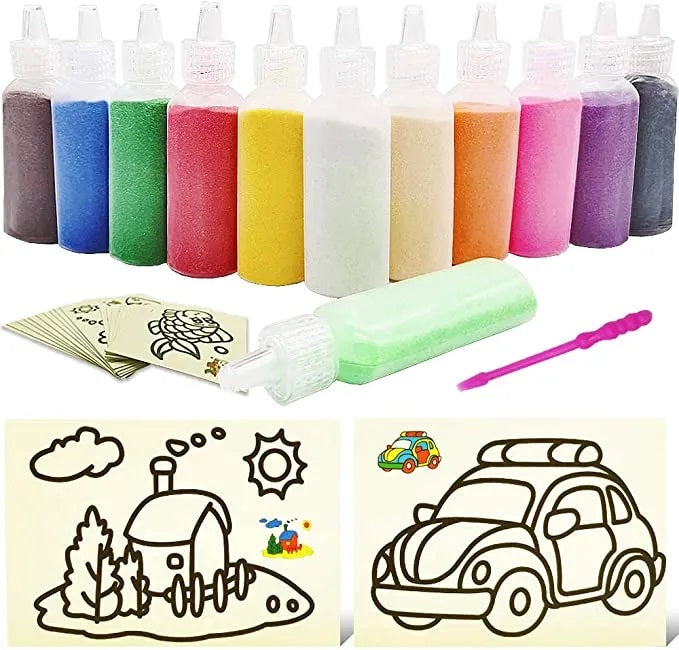 DIY Painting - Paint works of art with sand - Sand painting kit