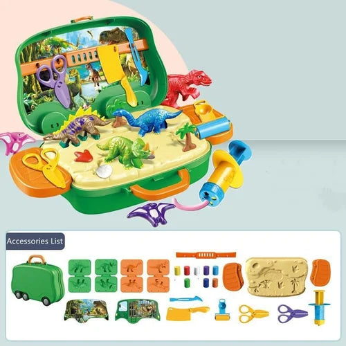 DIY Toy from Modelling Clay - Dinosaurs