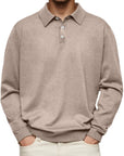 Dalvin – Casual and Comfortable Long Sleeve Revere Polo Shirt