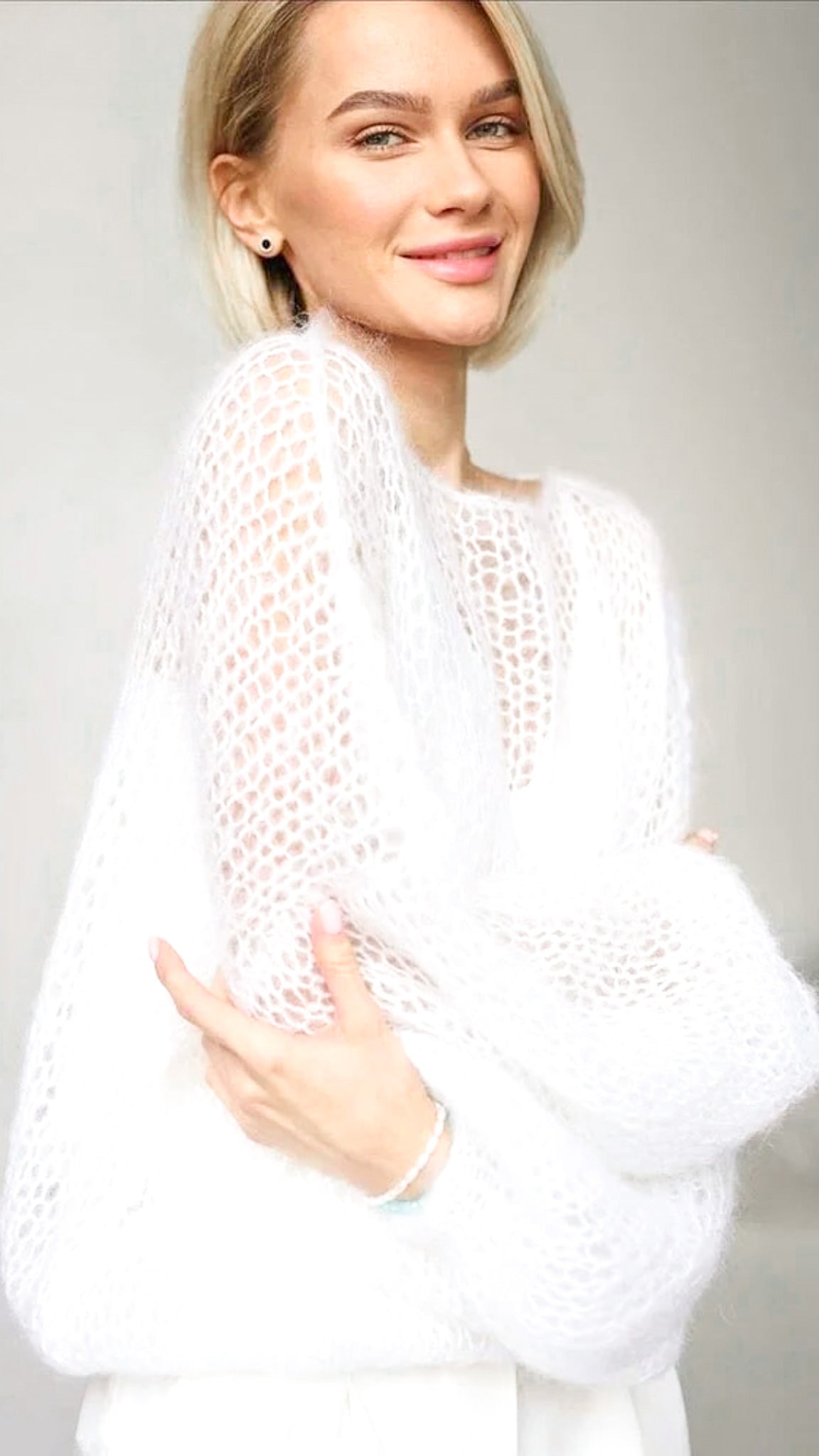 Daniela – Mesh Knit Sweater