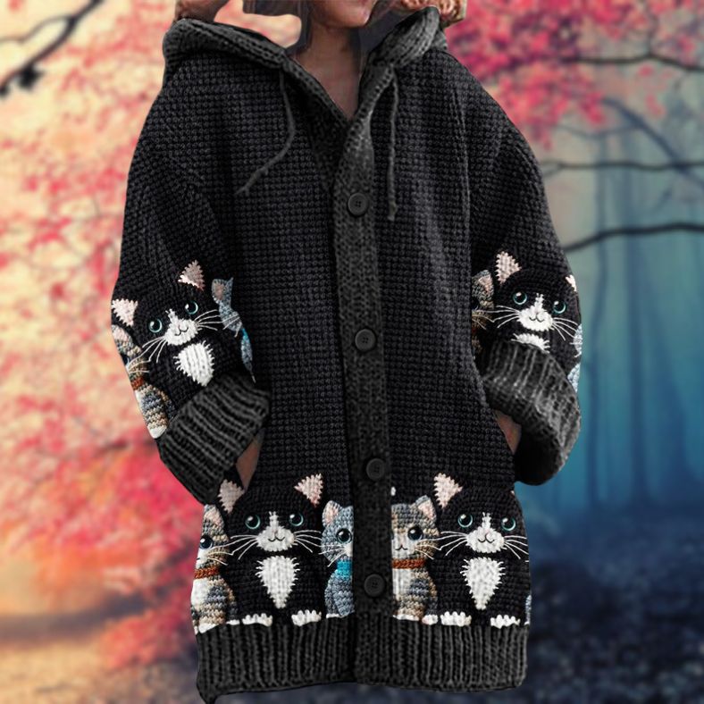 Daniella – Warmer Button-Up Hoodie