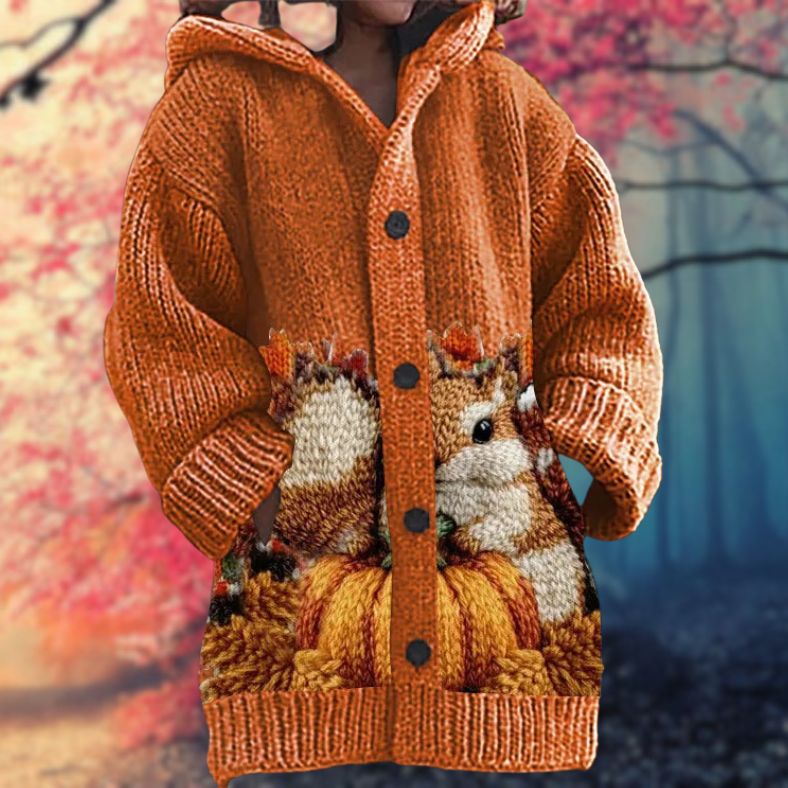 Daniella – Warmer Button-Up Hoodie