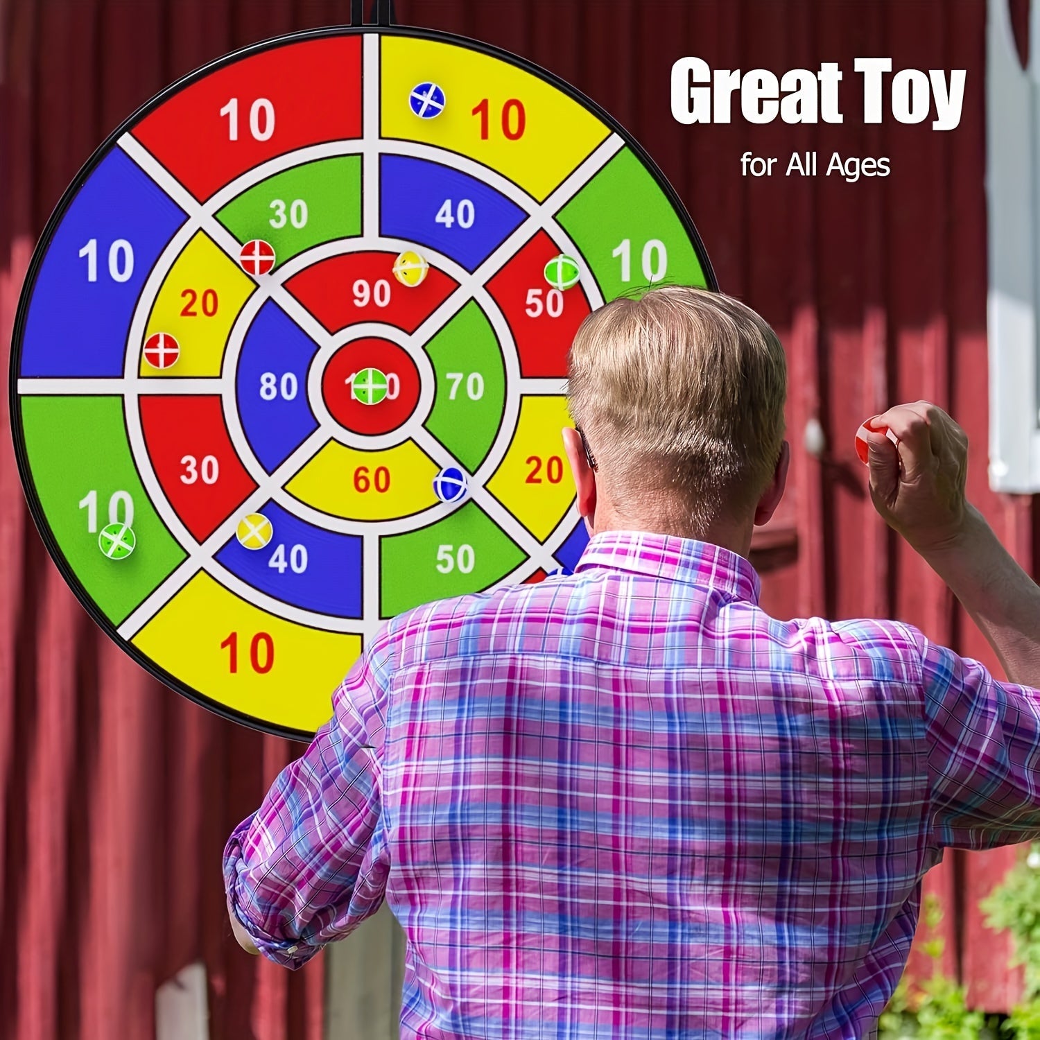 DartsFun - Large Dart Board for Indoors and Outdoors