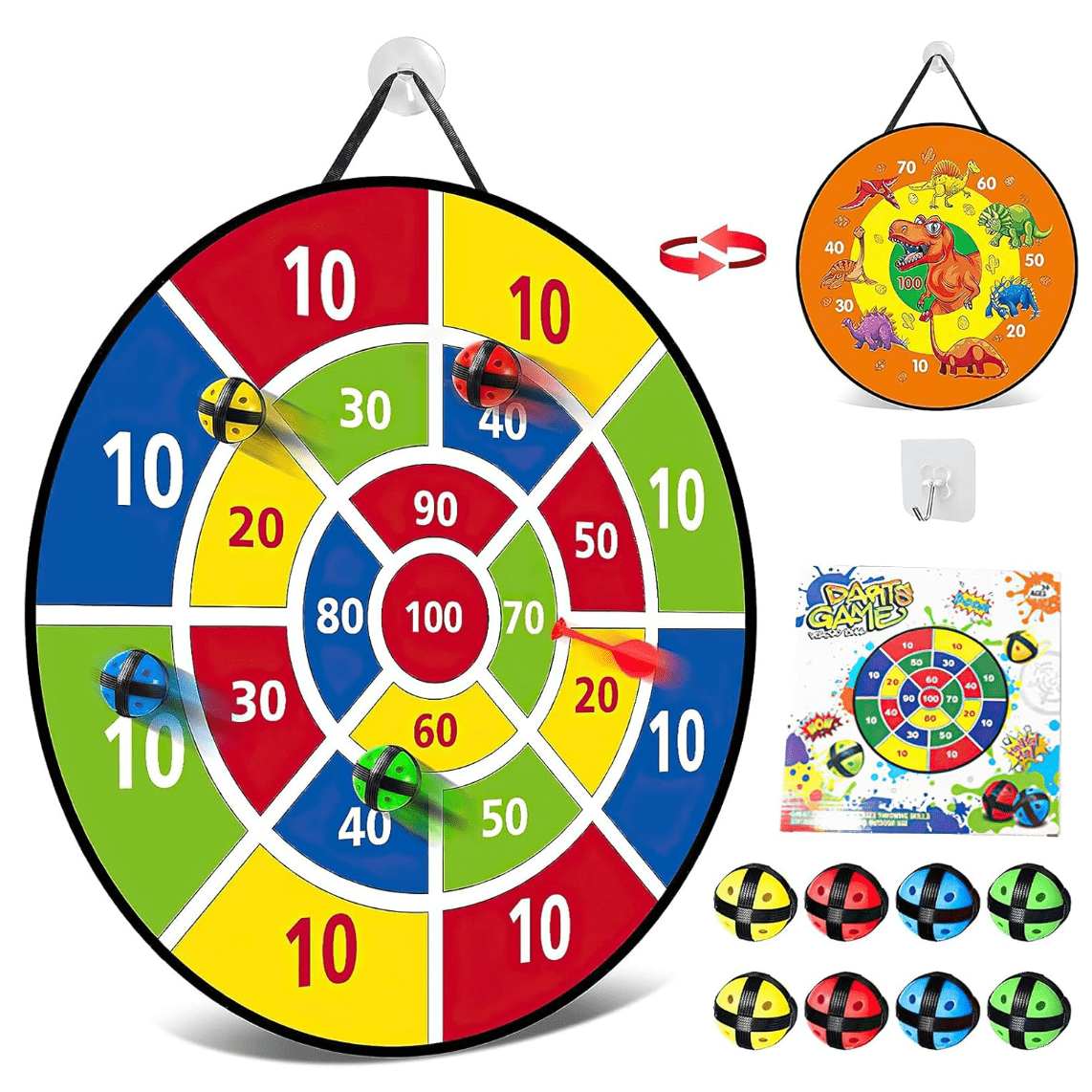 DartsFun - Large Dart Board for Indoors and Outdoors