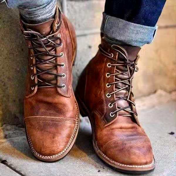 Daxel - Botas Vintage para Hombre