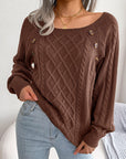 Deanna - Long-Sleeved Knitted Sweater