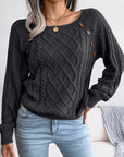 Deanna - Long-Sleeved Knitted Sweater