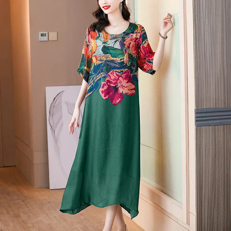Debby - Elegant Dress with Floral Print
