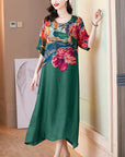 Debby - Elegant Dress with Floral Print