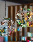 Luz solar decorativa mariposa
