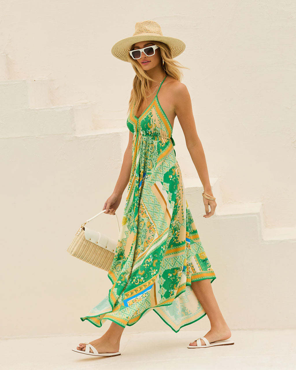 Delfina - Summer V-Neck Bohemian Long Dress