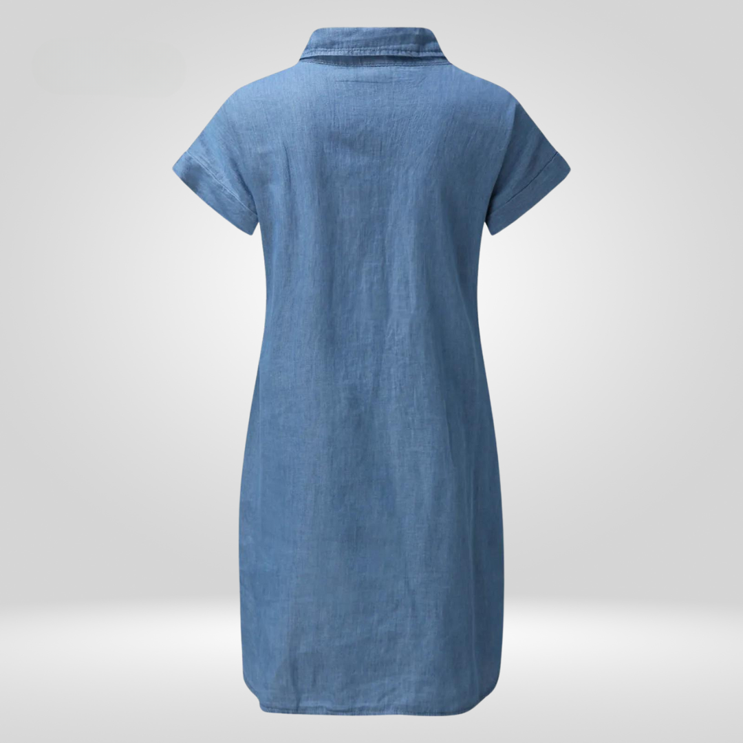 Denim Midi Dresses - Regina