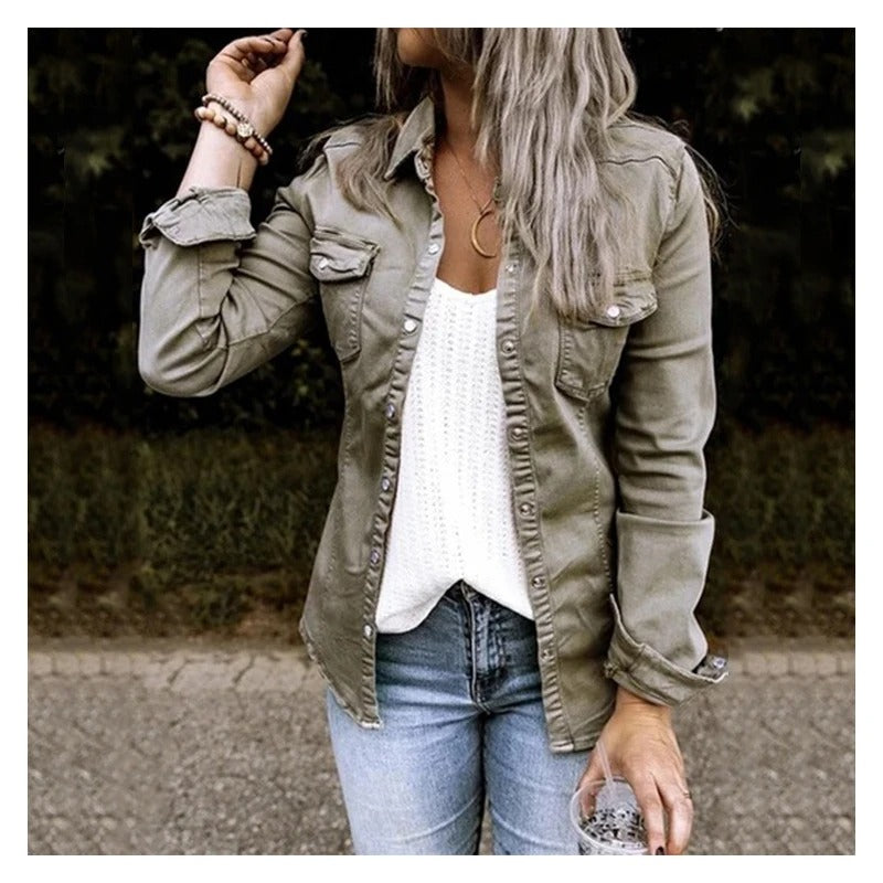 Denim Summer Jacket for Women - Sophia