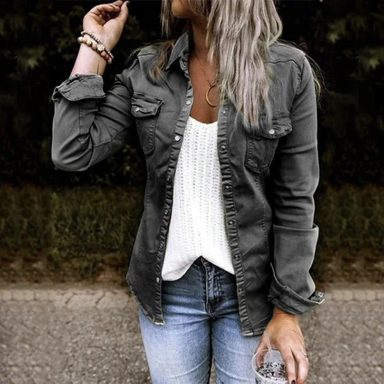 Denim Summer Jacket for Women - Sophia