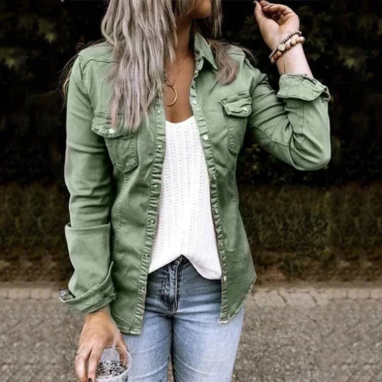 Denim Summer Jacket for Women - Sophia