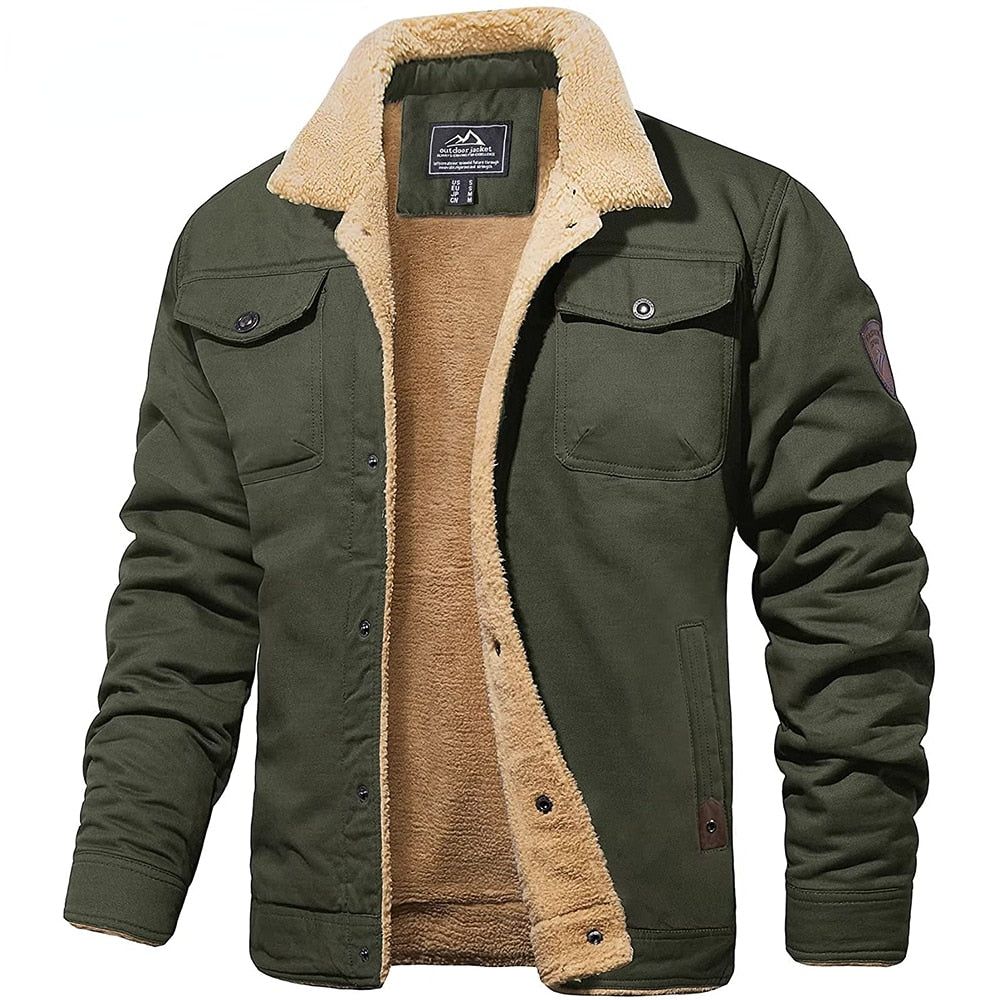 Derek - Vintage Lined Bomber Jacket for Men