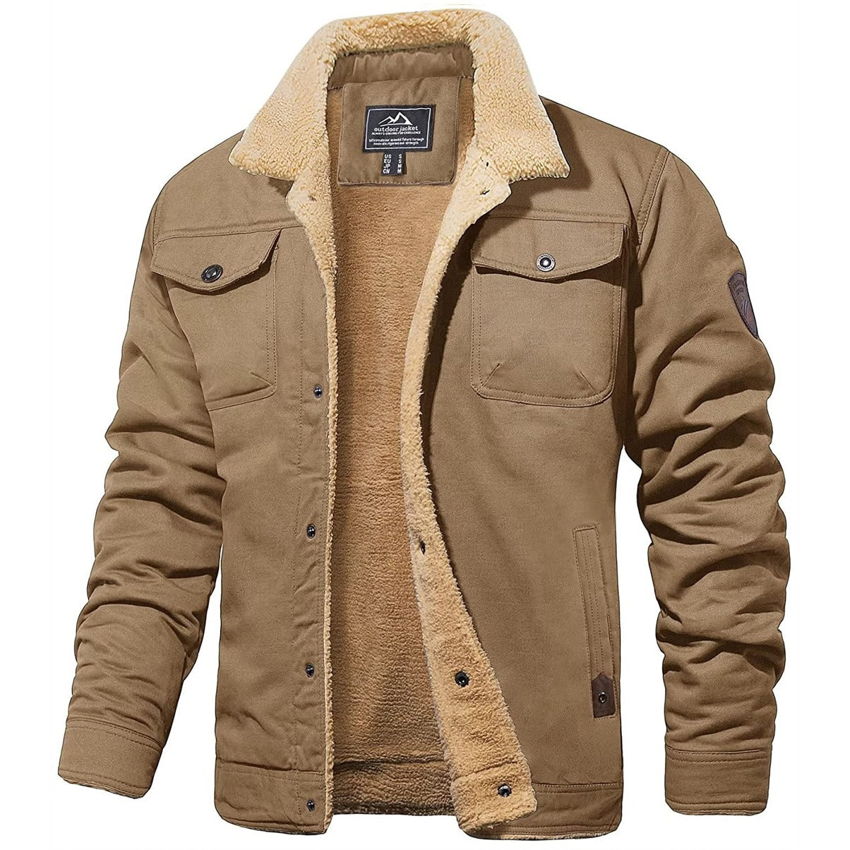 Derek - Vintage Lined Bomber Jacket for Men