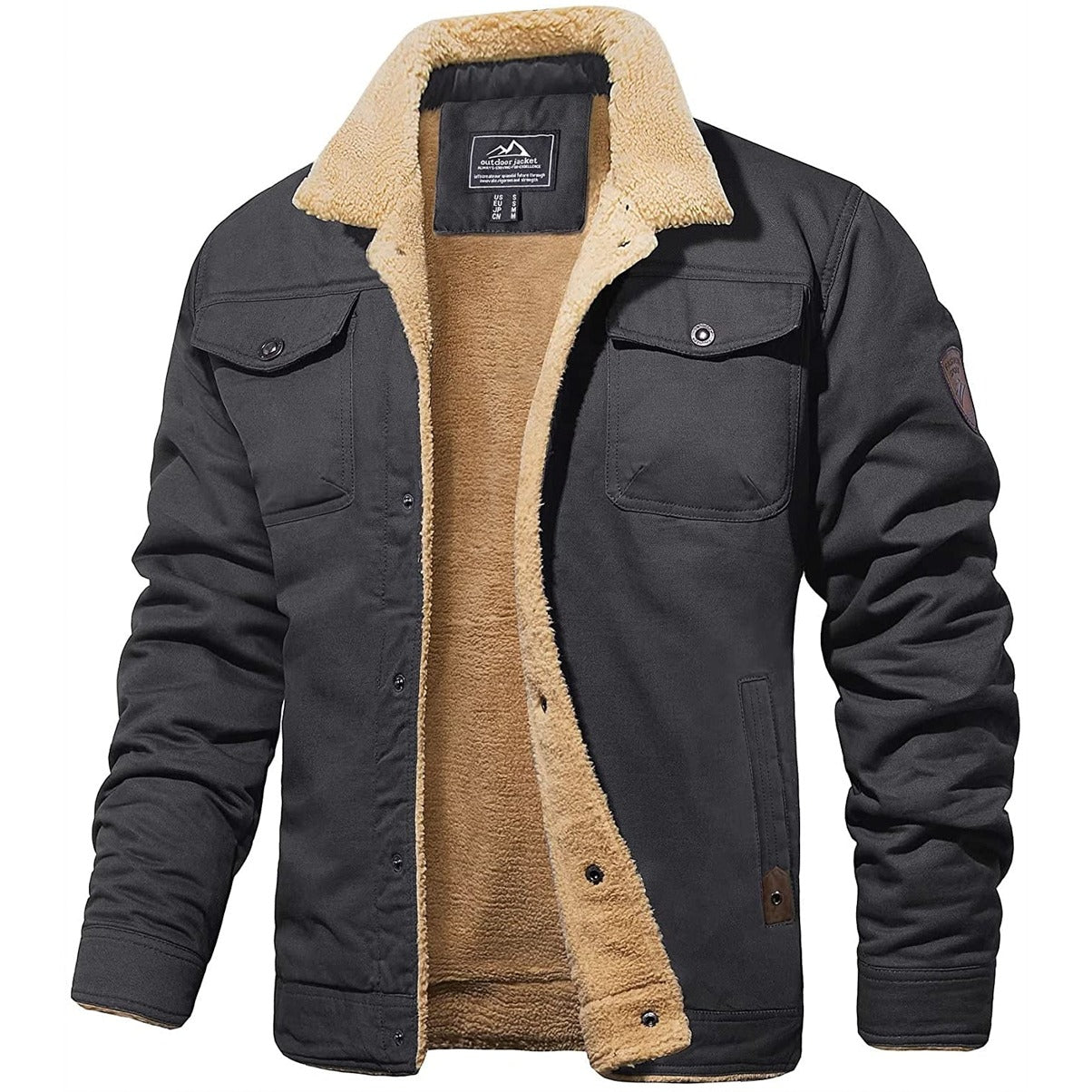 Derek - Vintage Lined Bomber Jacket for Men